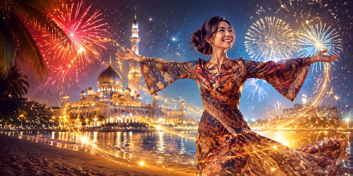 Suasana permainan kasino hiburan di Putrajaya dengan dekorasi batik Malaysia yang meriah